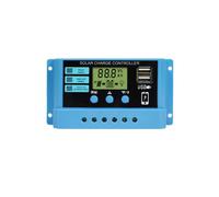 Regolatore di Carica Solare PWM da 10 A, 12 V 24 V, Regolatore Fotovoltaico, Doppie Porte USB, Stabilizzatore per Batterie al Litio Ferro Fosfato