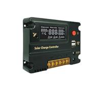 Regolatore di carica solare Regolatore di carica solare 10A Pannello batteria Interruttore automatico Compensazione della temperatura 12V/24V Semplice da usare