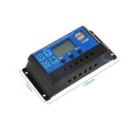 Regolatore di carica solare Solar Charge Controller 12V/24V 10A-100A Automatic Solar Panel Controller Regulator Universal USB 5V Charging LCD Display(20A)