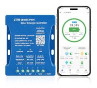 【Regolatore di Carica Solare WIFI 20A 12V】KWODE 20A 12V/24V/36V Controller Solare WIFI Ultra-Telecomando PV:80V Controller Intelligente Bluetooth per Pannello Solare PWM per Acido al Piombo, LiFePO4