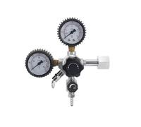 Regolatore di CO2 a doppio manometro for impieghi gravosi for fusti di birra fatta in casa - Kegerator for birra alla spina con valvola di sicurezza(CGA320)
