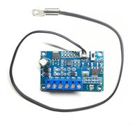 Regolatore di controllo della temperatura 4A DC12V 24V Regolatore automatico della ventola della CPU del PC con sensore per armadi esterni industriali Ambiente interno Modalità regolabile Modalità
