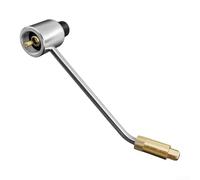 Regolatore di gas 15 PSI per stufe a propano - Adattatore di connessione doppio per Campingaz R904 R907 CV300 CV470 - Riduttore di pressione per barbecue in lega di ottone con raccordo per tubo