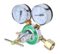 Regolatore di gas ossigeno a due canali, manometro, riduttore di pressione della bombola del gas, valvola di riduzione, attrezzature in ottone