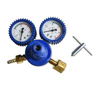 Regolatore di gas ossigeno, acetilene e propano, struttura in ottone con manometri multipli per un controllo accurato della pressione nelle applicazioni di saldatura (misuratore di ossigeno)