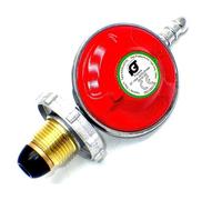 Regolatore di gas propano 37 mbar con volantino | Connessione POL | Regolatore GPL a bassa pressione 1,5 kg/h | Tubo flessibile da 8 mm | Per barbecue, riscaldatori da patio, stufe da campeggio ed