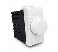 Regolatore di Luminosità a Manopola, Compatibile Con Bticino Living Light, AC Triac Dimmer Variatore Taglio Di Fase, per Lampada Led e Carichi Resistivi, Colore Bianco, 220V Massimo 300W