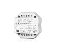 Regolatore di luminosità LED Triac AC wireless 2.4G 110V 220V 230V Interruttore a pulsante RF Telecomando dimmer circolare monocromatico(S1 B)