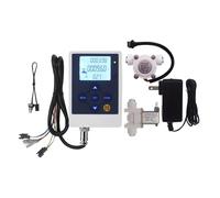 Regolatore di portata d'acqua, contatore quantitativa, display LCD + misuratore del sensore G1/4" + elettrovalvola a connessione rapida