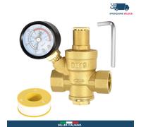 Regolatore Di Pressione Acqua 1/2 Pollice DN15 Con Manometro Pressione Acqua 100