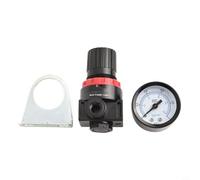 Regolatore di pressione AR2000, con staffa a cinghia, ingresso 1/4", regolabile, valvola di riduzione della pressione, per compressore d'aria, modello a bassa pressione 0,05-0,85 MPa