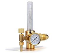 Regolatore di Pressione Argon/CO2, Riduttore di Pressione per Bombola CO2/Argon Gas di Protezione, 0-3500 PSI, 0-25LPM, CGA580 Ingresso, Flussometro Regolatore di Gas Saldatore per MIG TIG Saldatu