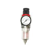 Regolatore di pressione 'aria AFR2000 PT1/4" di alta qualità, separatore di acqua e olio, filtro di trappola for l'acqua del compressore 'aerografo.(With 10mm Fittings)