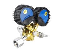 Regolatore di Pressione CO2, Riduttore di Pressione CO2, Doppio Manometro, Regolatore per Bombola di Gas, Regolatore di Pressione per Saldatura Anidride Carbonica + Regolatore CO2 per Birra