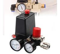 Regolatore di pressione, Compressore d'aria 220 V Interruttore di pressione Compressore con 2 Manometri, Valvola di regolazione per Compressore d'aria, Accessori per Compressore d'aria Pompa