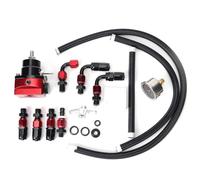 Regolatore di pressione del carburante con kit di raccordi AN 6 Costruzione in lega di alluminio CNC per prestazioni del motore migliorate ed efficienza del carburante Adatto per