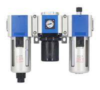 Regolatore di pressione del filtro dell'aria a 3 stadi, lubrificatore dell'aria compressa, capacità della tazza di 160 cc, lega di alluminio ad alta efficienza per sistemi (GC400-10)