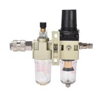 Regolatore di pressione del filtro dell'aria del compressore, separatore pneumatico dell'olio e dell'acqua, pompa di drenaggio manuale, alimentazione AC2010-02 tipo SMC(AC2010-02 w PC10mm)