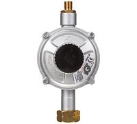 Regolatore di pressione del gas propano ad alta capacità di 30 mbar 4 kg/h, collegamento per bombola e filettatura dell'uscita a sinistra di 6,35 mm