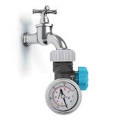 Regolatore di Pressione dell'Acqua G3/4in con Manometro, Valvola Regolatrice di Pressione Regolabile per Controllo Irrigazione Giardino e Serra