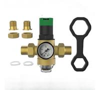 Regolatore di pressione dell'acqua in acciaio inossidabile, manometro integrato con gamma regolabile da 0,1 a 0,16 MPa, filtro schermo resistente ai sedimenti (B)