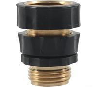 Regolatore di pressione dell'acqua per camper con raccordo in ottone da 3/4 di pollice e silicone riempito di olio 0-160 PSI manometro con filtro integrato (A)