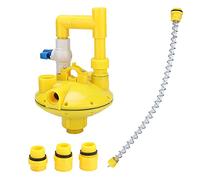 Regolatore di pressione dell'acqua Valvola di riduzione Professionale regolabile Abbeveratoio per pollame Attrezzatura agricola per pollaio Anatra Tacchino Plastica ABS 29 cm 11,4 (Round Tube)