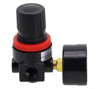 Regolatore di pressione dell'aria/4 per NPT con manometro per sistemi ad aria compressa, regolabile 20-100 PSIG, struttura in lega e plastica, include staffa di montaggio