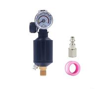 Regolatore di pressione dell'aria compressa con sifone d'acqua e manometro, filtro in linea da 1/4 NPT per vernice spray per pistole, separatore di utensili ad aria, corpo in lega di alluminio