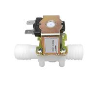 Regolatore di pressione dell'aria dell'acqua magnetico normalmente chiuso della valvola solenoide elettrica in plastica da 1/2" a 3/4" AC 220V DC 12V 24V(1/2",12V_CLOSED)