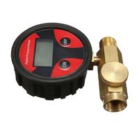 Regolatore di pressione dell'aria digitale nero, valvola di regolazione della pressione con manometro per pistola a spruzzo, strumento pneumatico