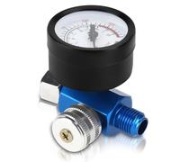 Regolatore di pressione dell'aria, manometro da 1/4 "per pistola a spruzzo con vernice ad aria con valvola di controllo del compressore d'aria