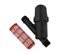 Regolatore di pressione e filtro per irrigazione a goccia Gestione efficiente del flusso Detriti integrati 2 pz Y tipo plastica nera adatta per interfaccia da 1 pollice per giardino agricoltura