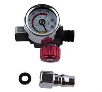 Regolatore di pressione G1/4 con manometro per aria compressa in alluminio riduttore di pressione G1/4 per compressore separatore d'acqua filtro dell'aria G1/4 trasparente per mini valvola di