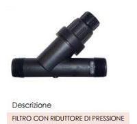 Regolatore di pressione in plast. 1"" M/M RAIN BIRD con filtro i