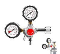 Regolatore di pressione per birra Co2, W21.8/CGA320, filettatura di ingresso Homebrew regolatore di pressione CO2 per macchina della birra, kit per la produzione di vino e birra