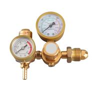 Regolatore di pressione per saldatura a gas LDAUYZLING Argon CO2 Manometro TIG MIG Flussometro 4500 psi Valvola di riduzione pressione bombola Uscita 1/4" 6.605 GPM