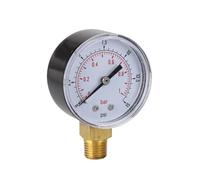 Regolatore di pressione, Pressostato 3 Pezzi, Manometro Basso Per Carburante, Aria, Idraulico, 50 Mm, 0/15 PSI, 0/1 Bar, 1/4 BSPT,per pistola a spruzzo