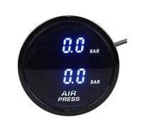 Regolatore di pressione, Pressostato, Lettura Digitale Doppio Manometro Da 52 Mm, Sospensione PSI Con Sensori Elettrici,per pistola a spruzzo(Psi Blue)