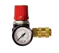 Regolatore di pressione Stanley da ¼ pollice - Regolatore di pressione per bombola del gas con manometro e valvola di rilascio - Interruttore di pressione 12 bar Gestione precisa della pressione