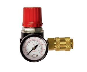 Regolatore di pressione Stanley da ¼ pollice - Regolatore di pressione per bombola del gas con manometro e valvola di rilascio - Interruttore di pressione 12 bar Gestione precisa della pressione