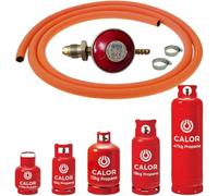 Regolatore di propano da 37 mbar con ingresso G7 e manometro, in ottone, compatibile con cilindri da 39 kg a 47 kg, sollievo di sicurezza per barbecue (C)