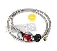 Regolatore di propano regolabile ad alta pressione da 0 a 30 PSI con manometro, nastro for filettatura del tubo del gas