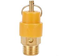 Regolatore di rilascio della pressione della valvola di sicurezza del compressore d'aria, in ottone /4" 3/8"/2" per, DN8 DN10 DN15, 8 kg, giallo (confezione da 4)