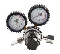 Regolatore di saldatura a gas per argon elio con calibro 0-4500 PSI, corpo in ottone MIG per strumento di saldatura TIG compatibile con uscita M16* 1,5, per ingresso G5/8"-14