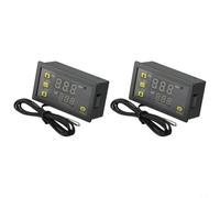 Regolatore di temperatura AC 5 V/12 V/24 V, riscaldamento e raffreddamento | Tensione versatile AC 5 V/12 V/24 V, display digitale, per una robusta struttura in ABS, ideale per HVAC e raffreddamento