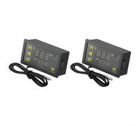 Regolatore di temperatura digitale 5V/12V/24V con sonda sensore 10K per congelatori e camere di fermentazione confezione da 2 (12 V)
