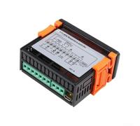 Regolatore di temperatura digitale ETC-974 con doppio sensore, interruttore di temperatura per montaggio su guida DIN, alloggiamento in ABS, presa termostatica per serra e incubatore, temperatura da