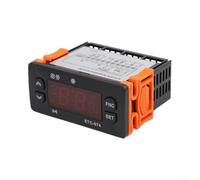 Regolatore di temperatura digitale ETC-974 con doppio sensore, interruttore di temperatura per montaggio su guida DIN, alloggiamento in ABS, presa termostatica per serra e incubatore, temperatura da