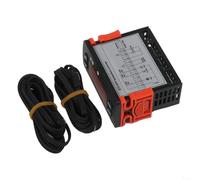 Regolatore di temperatura digitale intelligente -974 con linee a doppio sensore, termostato 230VAC per misurazione da -50 a 110 ° C